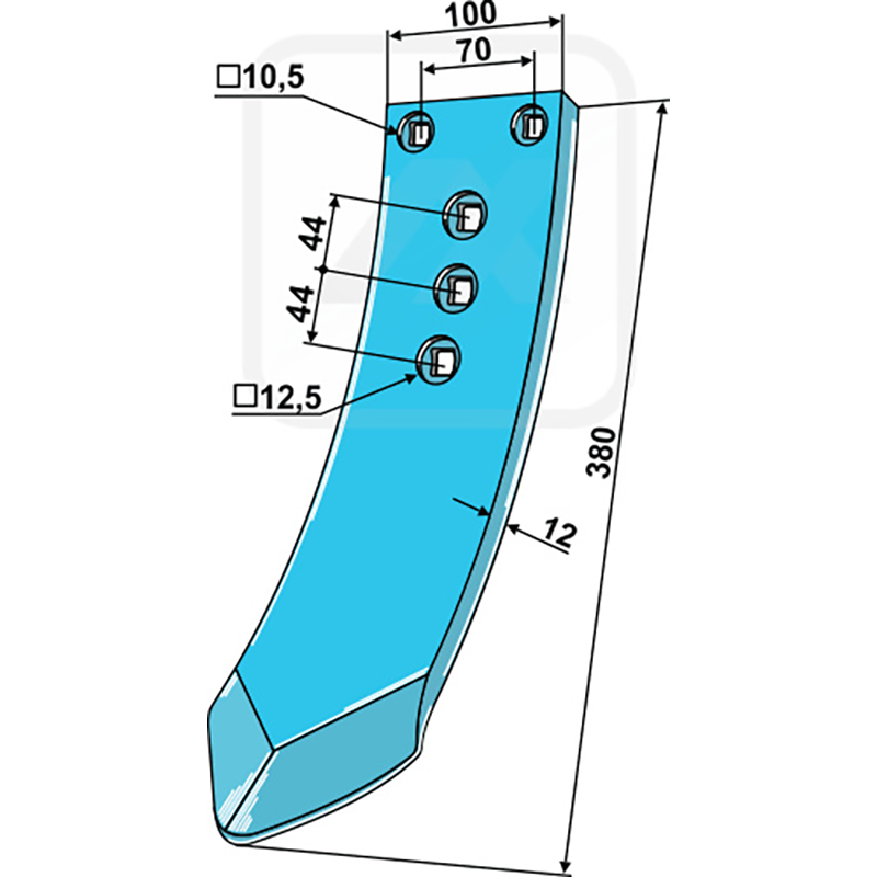 Landwirtschaft Bodenbearbeitung Grubber Schare & Leitbleche Vorschar für Flügelschar Rabe