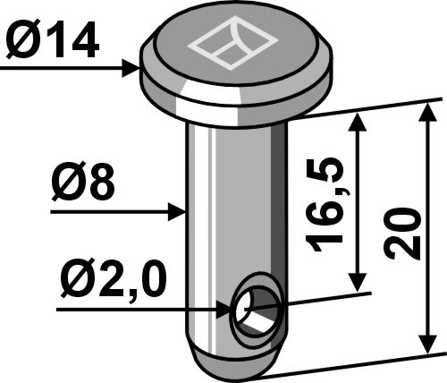 IHOF Splintbolzen Ø8x20