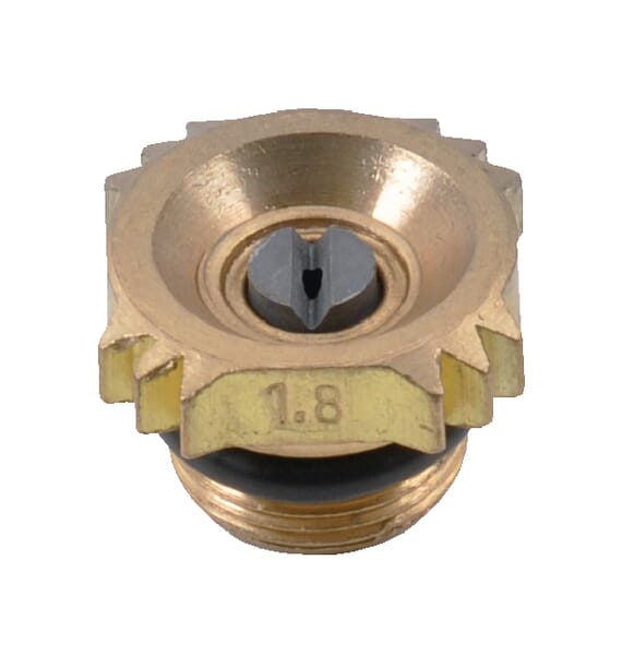 6818017AV Flachstrahldüse Ø 1,8 mm Messing Flachstrahldüse Ø 1,8 mm Messing 6818017AV