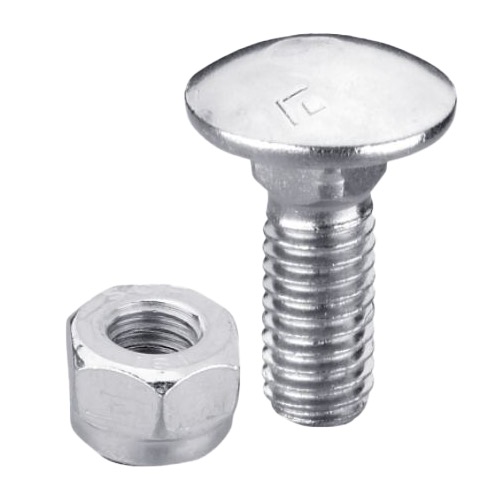 8256034V IHOF Flachrundschraube M8x1,25x25 verzinkt mit Mutter