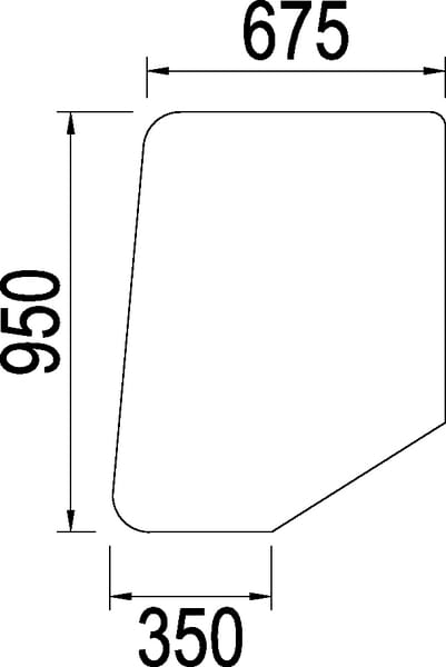 Türscheibe (3226352R1) von Case IH