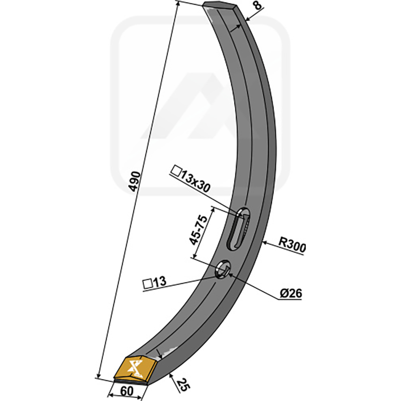 Landwirtschaft Bodenbearbeitung Grubber Schare & Leitbleche Schmalschar - Hartmetall Köckerling Quadro-Triomix|Köckerling