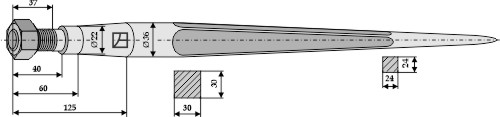 IHOF Frontladerzinken 605mm