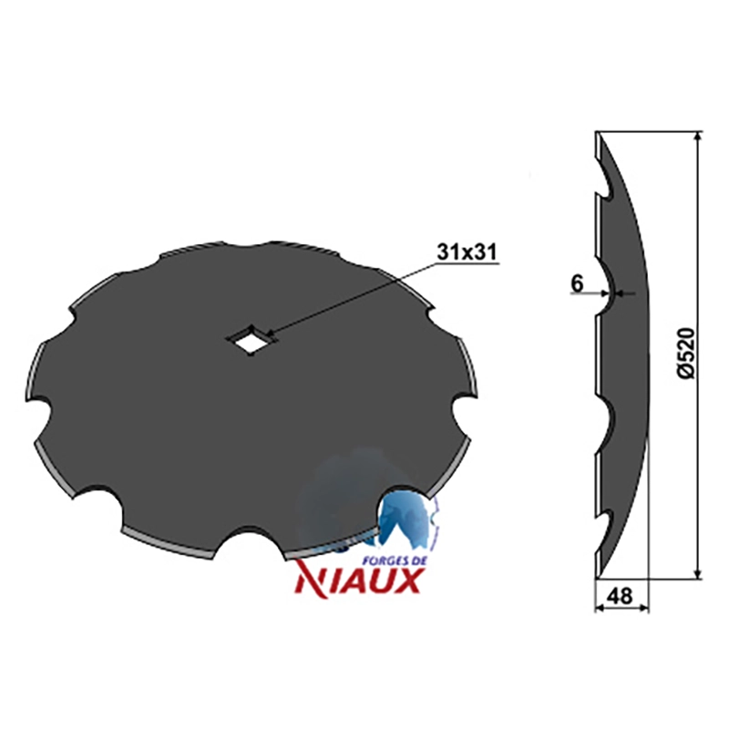 Landwirtschaft Bodenbearbeitung Scheibeneggen Scheibe gezackt Rabe