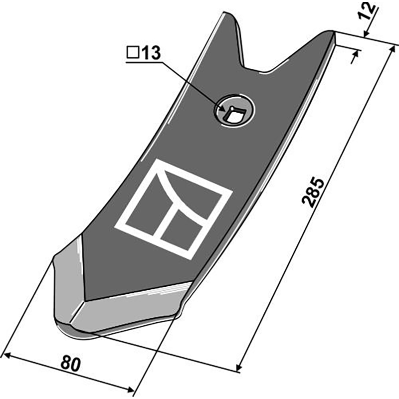 Landwirtschaft Bodenbearbeitung Grubber Schare & Leitbleche Scharspitze Köckerling Topmix