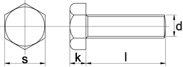 Schraube M8x16 8.8 verz.