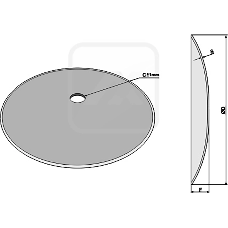 Landwirtschaft Bodenbearbeitung Scheibeneggen Scheibe glatt Niaux