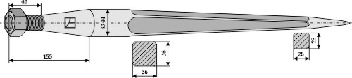 IHOF Frontladerzinken 840mm