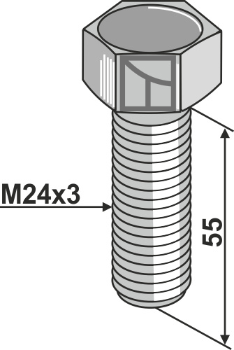 IHOF Schraube M24x3x55
