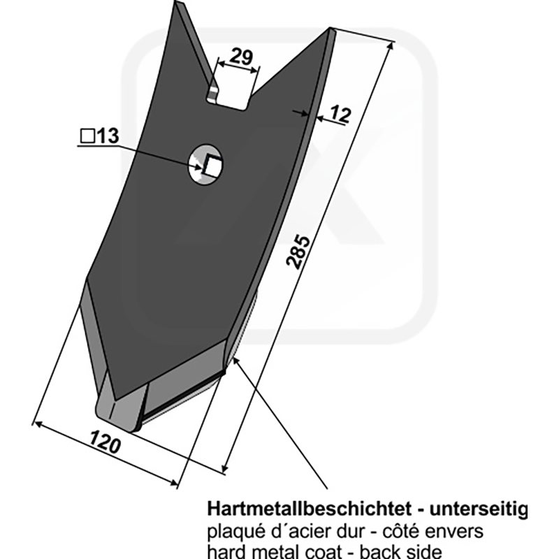 Landwirtschaft Bodenbearbeitung Grubber Schare & Leitbleche Scharspitze Lemken Karat|Lemken Kristall
