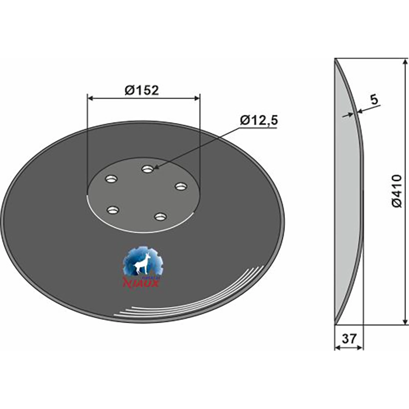 Landwirtschaft Bodenbearbeitung Scheibeneggen Scheibe glatt Niaux