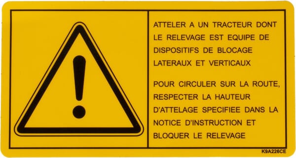 Abziehbild (K9A116CE) von Kuhn