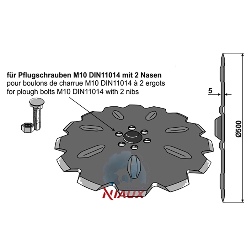 Landwirtschaft Bodenbearbeitung Scheibeneggen Sechscheibe gezackt Vogel & Noot