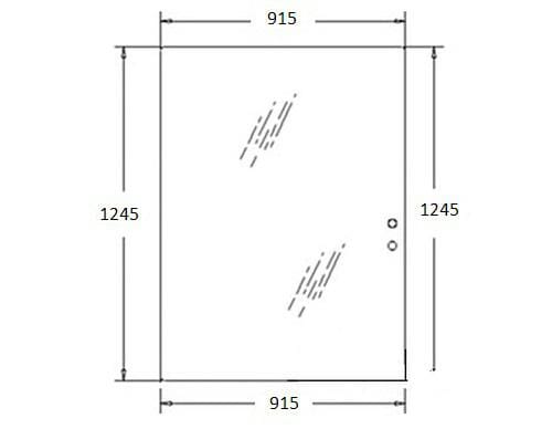 Heckfenster (85801632) von New Holland