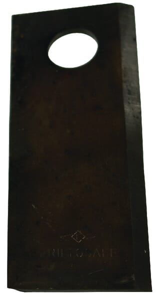 VN99358699KR Mähmesser links 120x48x4 mm, Bohrung Ø 18,50 mm, geeignet für Vicon / Gehl / Lely / New Holland / Pöttinger, 25er-Packung Kramp Mähmesser links 120x48x4 mm, Bohrung Ø 18,50 mm, geeignet für Vicon / Gehl / Lely / New Holland / Pöttinger, 25er-Packung VN99358699KR