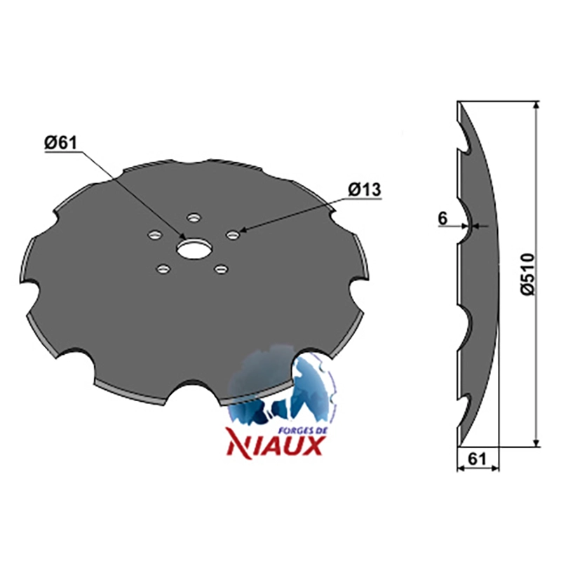 Landwirtschaft Bodenbearbeitung Scheibeneggen Scheibe gezackt Amazone / BBG