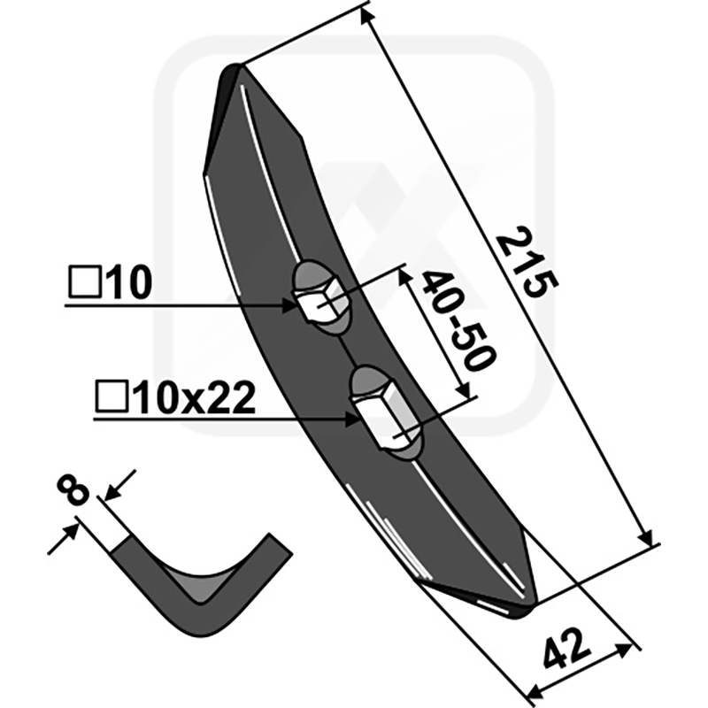 Landwirtschaft Bodenbearbeitung Grubber Schare & Leitbleche Schar 