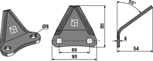 IHOF Futtermischwagenmesser - Hartmetallbeschichtet