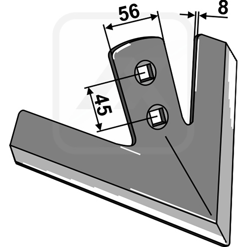 Landwirtschaft Bodenbearbeitung Grubber Schare & Leitbleche Gänsefussschar 245mm Clemens|Strom|Bednar|Maschio
