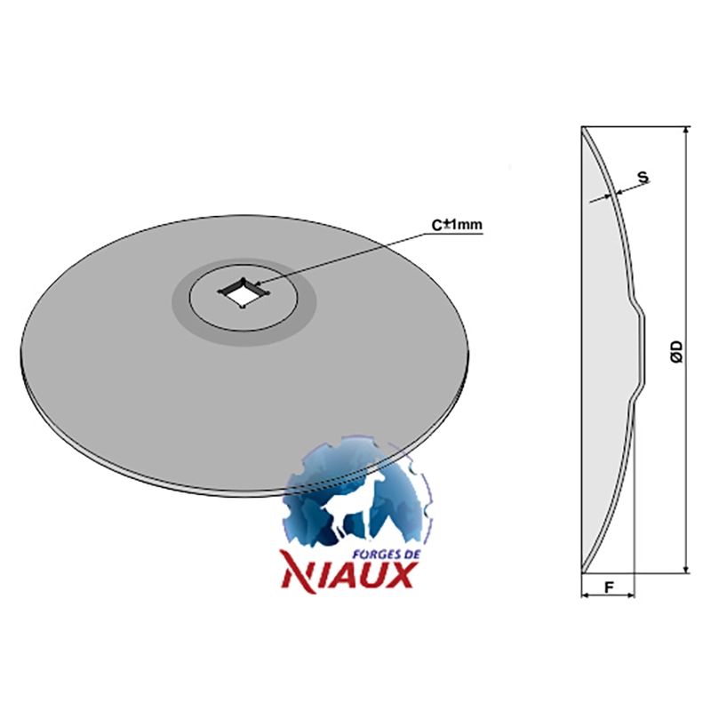 Landwirtschaft Bodenbearbeitung Scheibeneggen Scheibe glatt Niaux