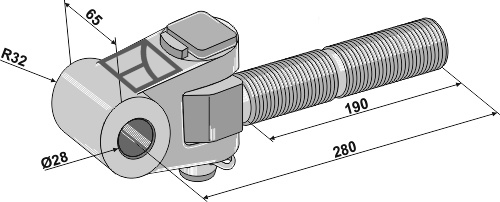 IHOF Gelenkkopf M36x3