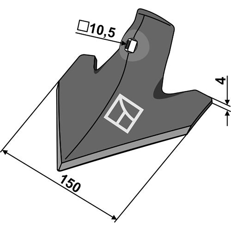 Landwirtschaft Bodenbearbeitung Grubber Schare & Leitbleche Hackschar Maschio | Gaspardo