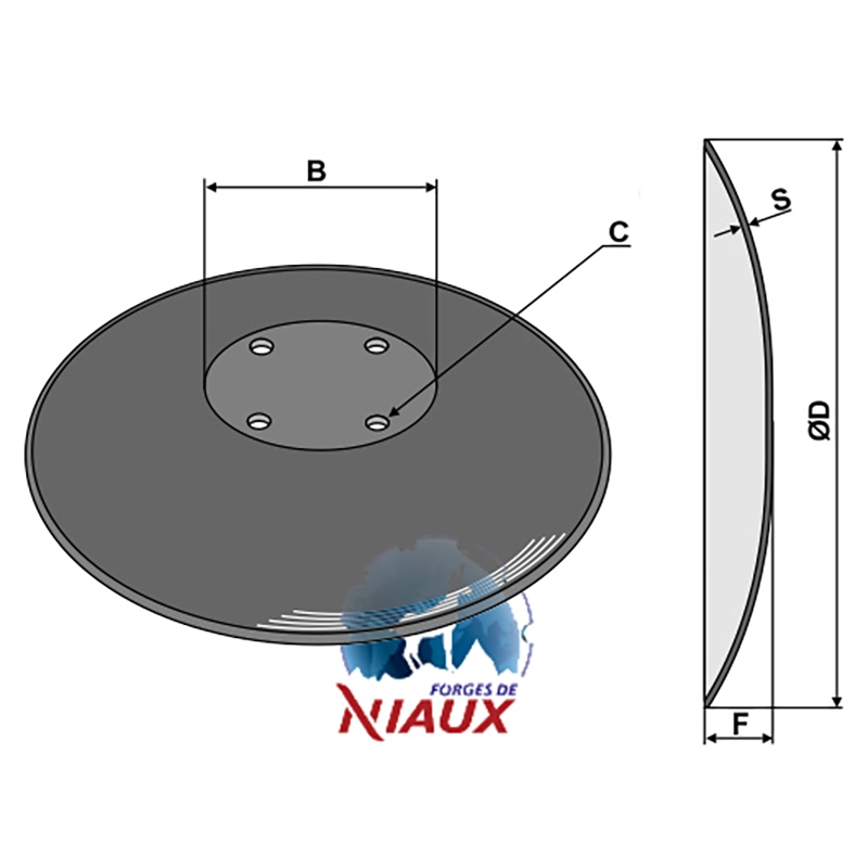 Landwirtschaft Bodenbearbeitung Scheibeneggen BBG-Scheibe glatt Amazone / BBG
