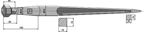 IHOF Frontladerzinken 1000mm