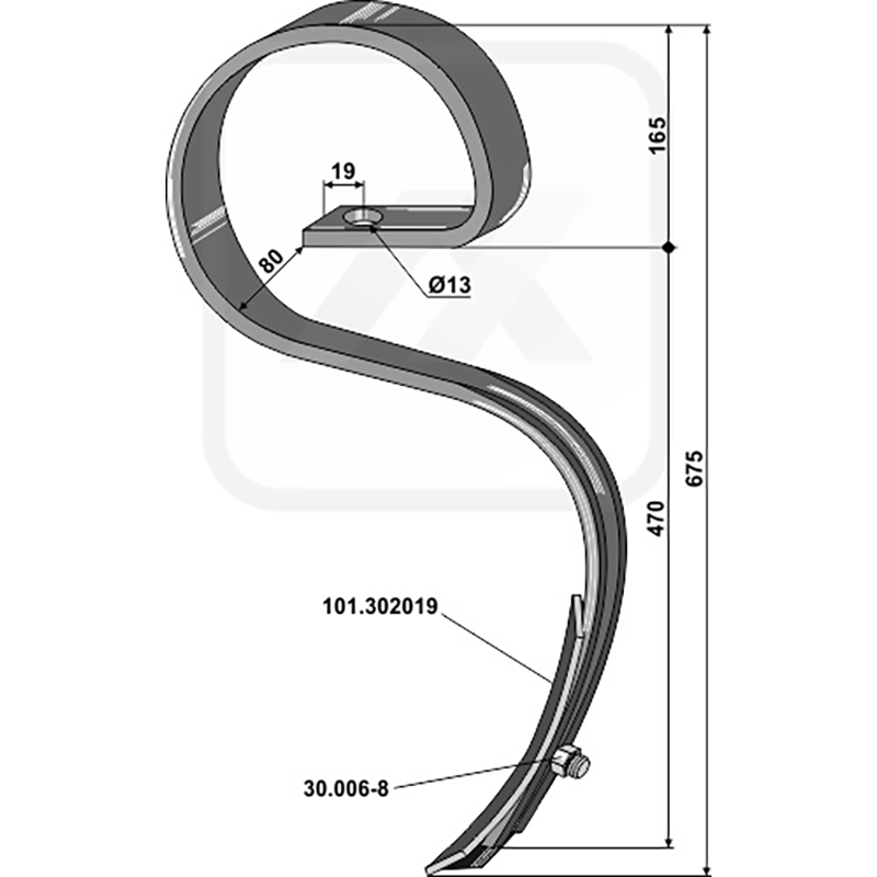 Landwirtschaft Bodenbearbeitung Grubber Schare & Leitbleche Grossfederzinken mit Schar 