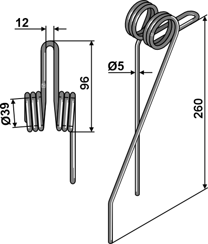 IHOF Hackstriegelzinken Ø5mm