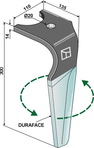 IHOF Kreiseleggenzinken (DURAFACE), links