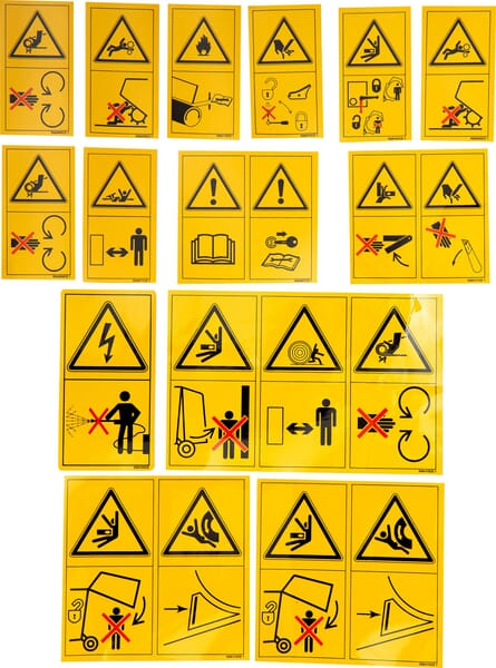 Sicherheitsaufkleber Satz (Z4525960) von Kuhn