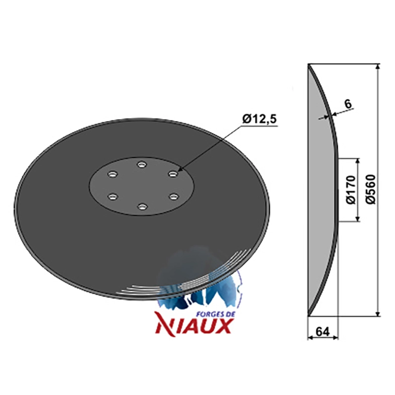 Landwirtschaft Bodenbearbeitung Scheibeneggen Scheibe glatt Niaux