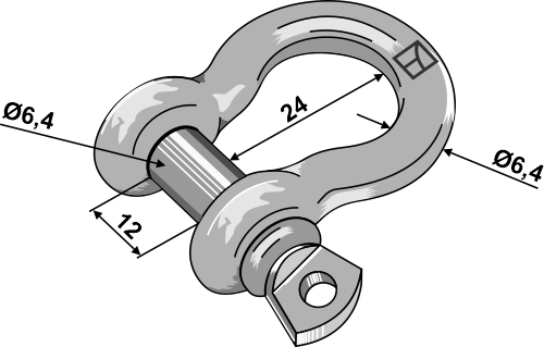 IHOF Schäkel 6,4mm verzinkt