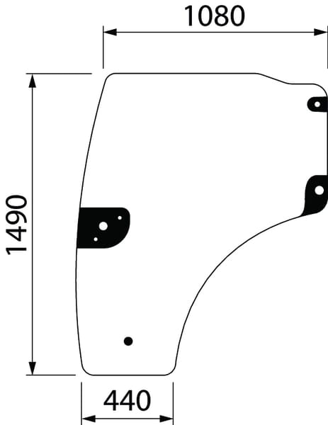 Türglas komplett von Deutz 001619550