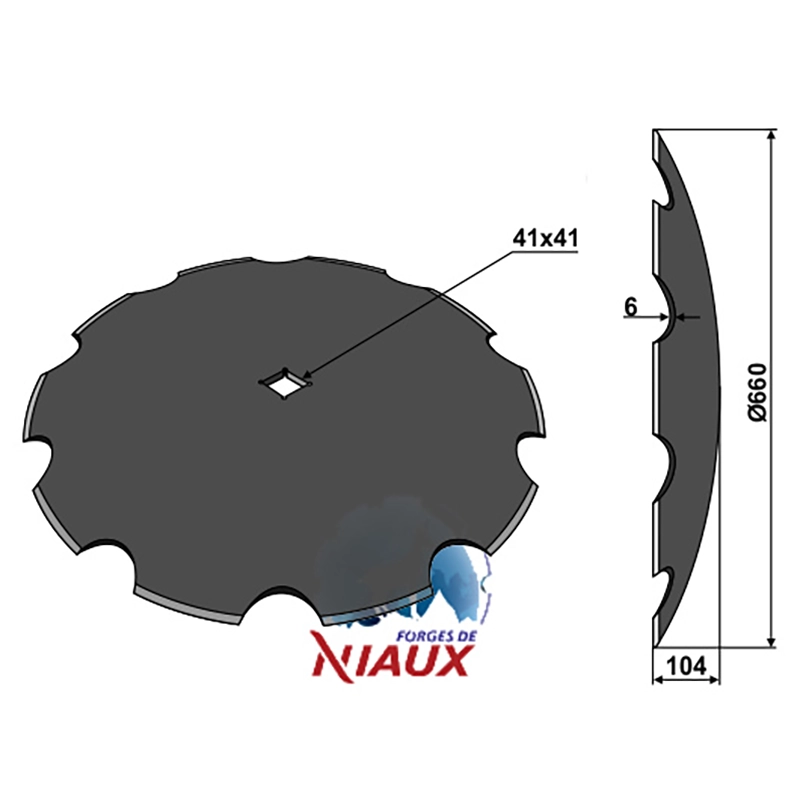 Landwirtschaft Bodenbearbeitung Scheibeneggen Scheibe gezackt Gregoire Besson|Kuhn|Huard