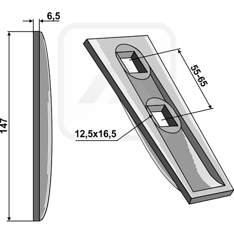 Landwirtschaft Bodenbearbeitung Grubber Schare & Leitbleche Schar-Keil Nichols