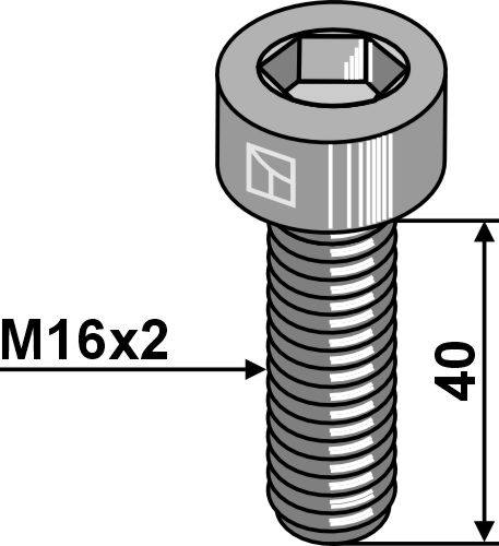 IHOF Innensechskantschraube - M16x2x40 - 10.9