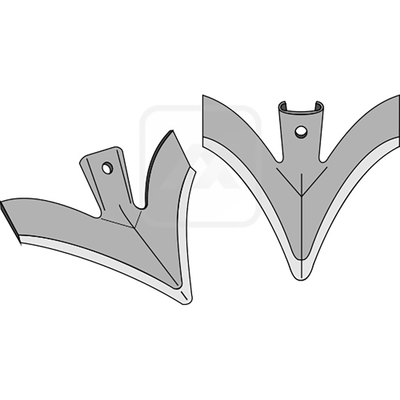 Landwirtschaft Bodenbearbeitung Grubber Schare & Leitbleche Schnell-Wechsel-Flügelschar für Flachgrubber Nichols