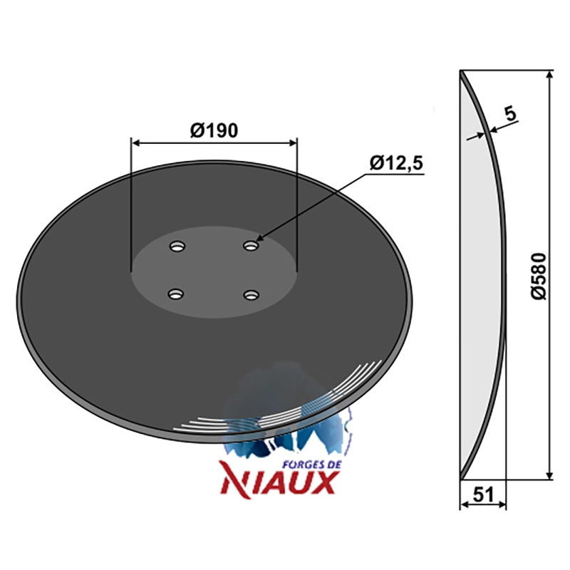 Landwirtschaft Bodenbearbeitung Scheibeneggen Scheibe mit flachem Ansatz glatt Pöttinger