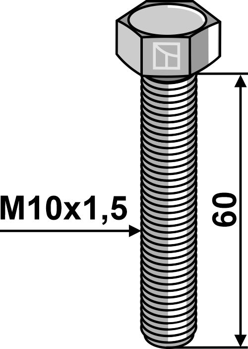 IHOF Sechskantschraube M10x1,5x60 ohne Mutter