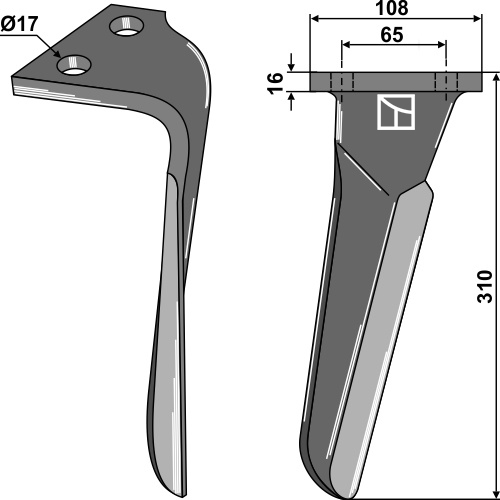 IHOF Kreiseleggenzinken 310mm, rechts