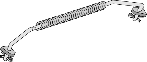 IHOF Stabilisierungsfeder für Unterlenker Kat. II-III