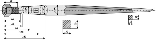 IHOF Frontladerzinken 640mm