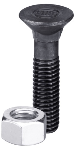 1255812 IHOF Pflugschraube DIN608 M12x1,75x55 und Sechskantmutter