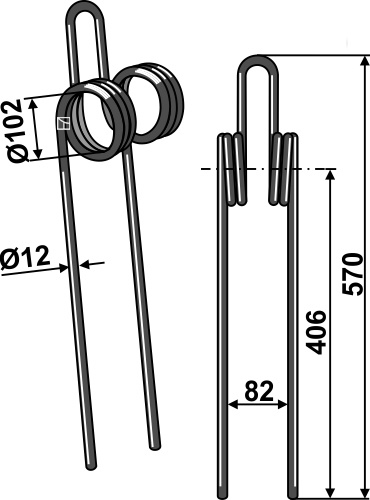 IHOF Striegelzinken Ø12mm